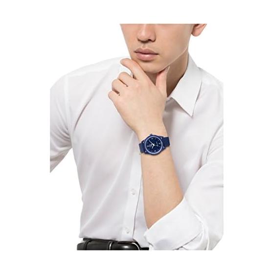 Q&Q SmileSolar Watch Solar Analog Waterproof Urethane Belt RP10-004 Men's Navy
