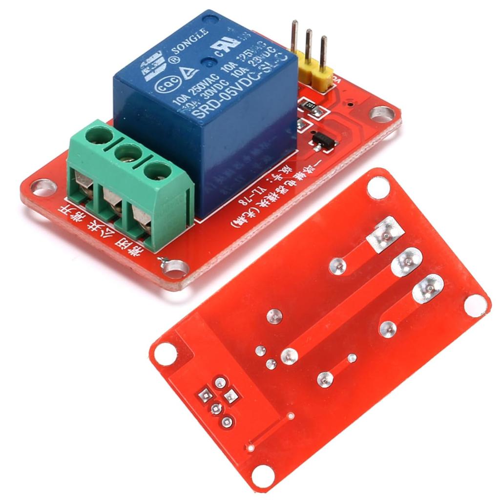 5V 1 Channel Relay Module with Optocoupler for Arduino, ARM, PIC, AVR, DSP, 10A for Robotics and Smart Vehicles