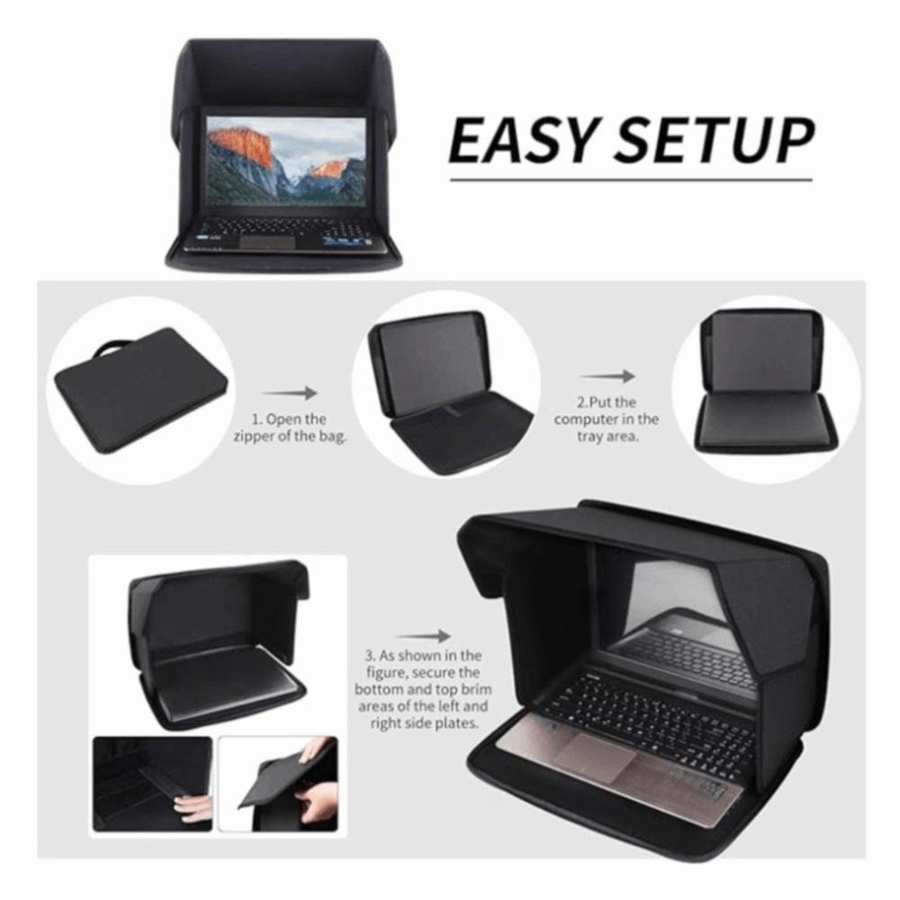 Foldable Laptop Sun Shade Portable Privacy Shield Cover New Privacy Screen Hood  Outdoor