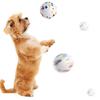 Dingdong Pet Dog Terrazzo Ball Toy M, Red + Yellow + Blue, 2pcs