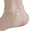 Anklet Five-pointed Star Pendant Adjustable Jewelry Rhinestone Inlaid Foot Chain for Women