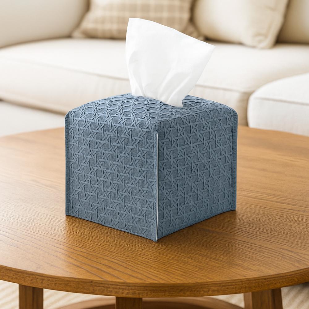 Large-Capacity Drawer Box PU Leather Foldable Tissue Box Modern Square Tissue Box  Car