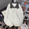 Unisex Vintage Plaid Collarless Hoodie Fall 2026 Loose Fit Slimming Sweatshirt Teens