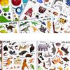 Children Scene Sticker Books Cartoon Animal Ocean Dinosaur DIY Handmade Stickers Quiet Book Learning Cognition Toys
