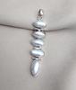 Handmade Pearl Pendant: 925 Sterling Silver Marquise Gemstone