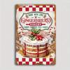 1pc Christmas Tin Sign Vintage Metal Decor for Wall Garage Bar Cafe