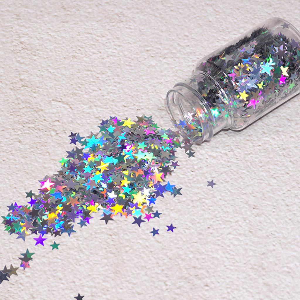 Five-Pointed Star Glitter Nail Sequins Nail Art Flakes Colorful Glitter Sticke
