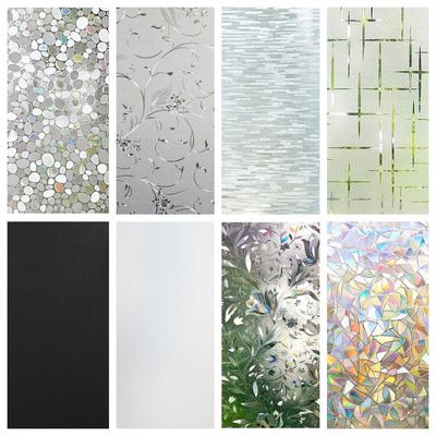 Sichtschutzfolie für Fenster, Regenbogen, 3D-Dekorglas, Vinyl, Buntglas-Aufkleber, statisch haftende Fensteraufkleber, nicht klebende Folien
