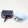 Designer Velvet Travel Cosmetic Bag with Embroidery Logo Custom Toiletry Pouch Bag for Promotion Travel Makeup Bag