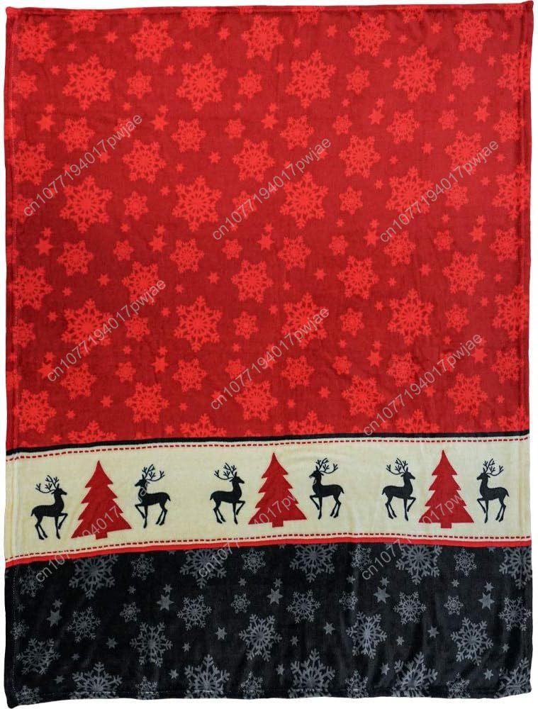 Christmas Snowflake Red Super Soft Throw Blanket Throw Blanket for Bedroom Living Room Spring Time Custom Blankets