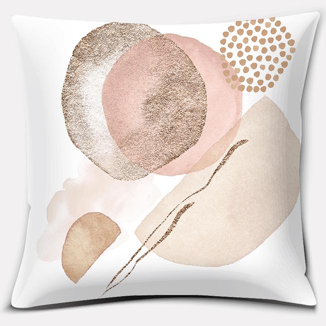 Warm Color Block Serie Dekokissen Geschenk Home Office Dekoration Dekokissen Schlafzimmer Sofa Auto Kissenbezug