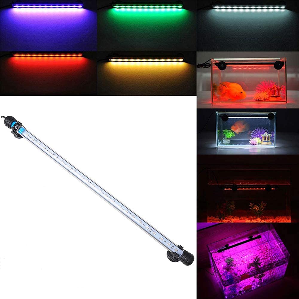 Etelux 24 LED Aquarium Light Bubbles Underwater Aquarium Lamp Aquarium Lighting Decoration Aquarium Fish Tropical Fish Oxygen Supplement Long Life