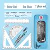 Student 7-Piece Compass & Ruler Set - Exam Gift & Study Supplies