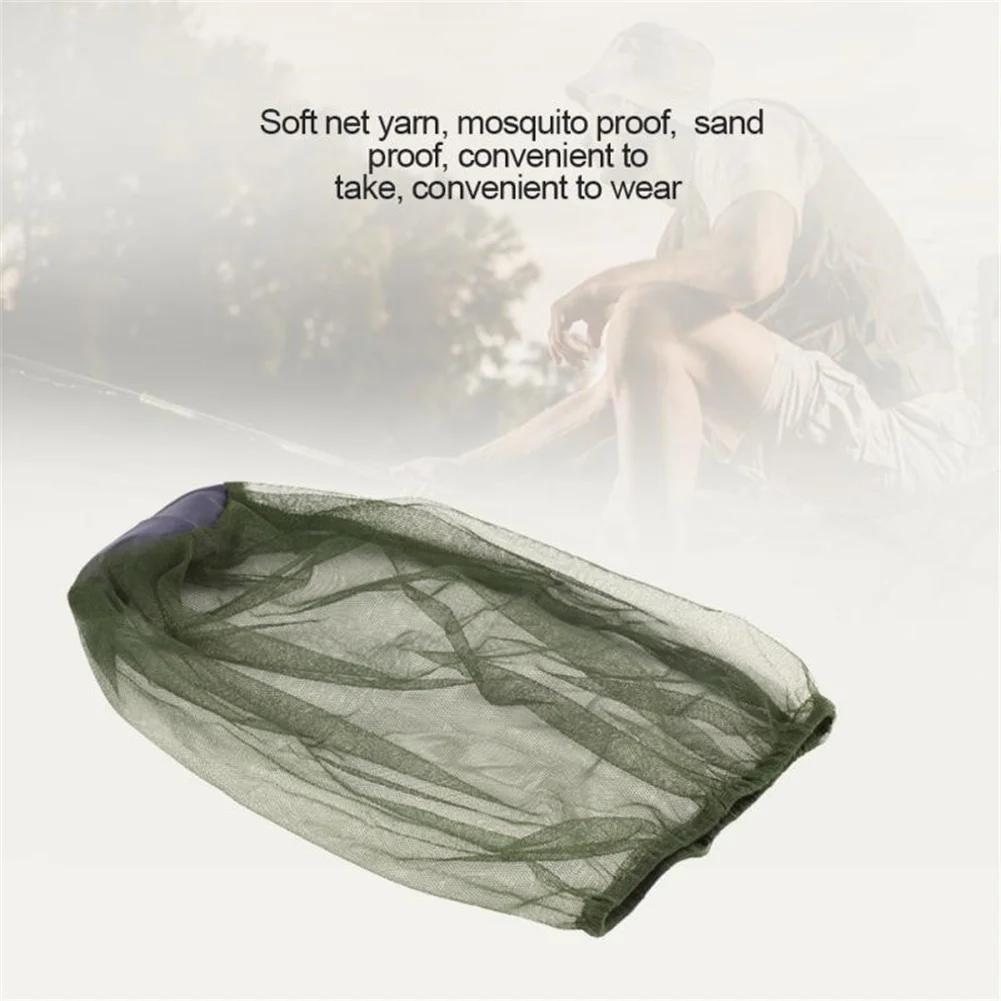 Anti-mosquito Head Cover Multifunctional Anti-insect Head Hood Foldable Outdoor Head Hat Breathable Wide Brim for Hiking Camping