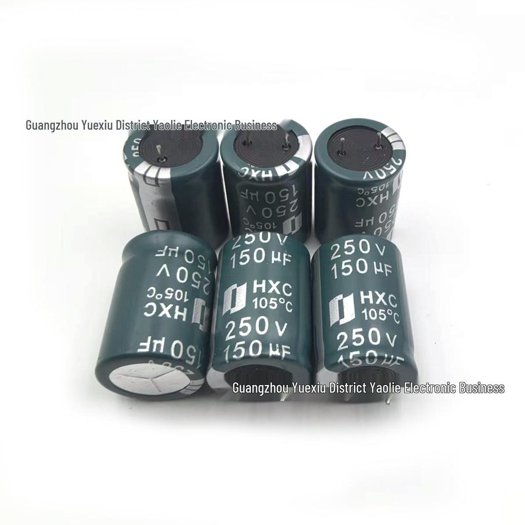 Brand New 250V 150uF Electrolytic Capacitor 18x25mm Plug-in
