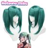 Hatsune Miku Vampire Cosplay Wig W/ Double Horsetail Hairpiece For Carnival Props