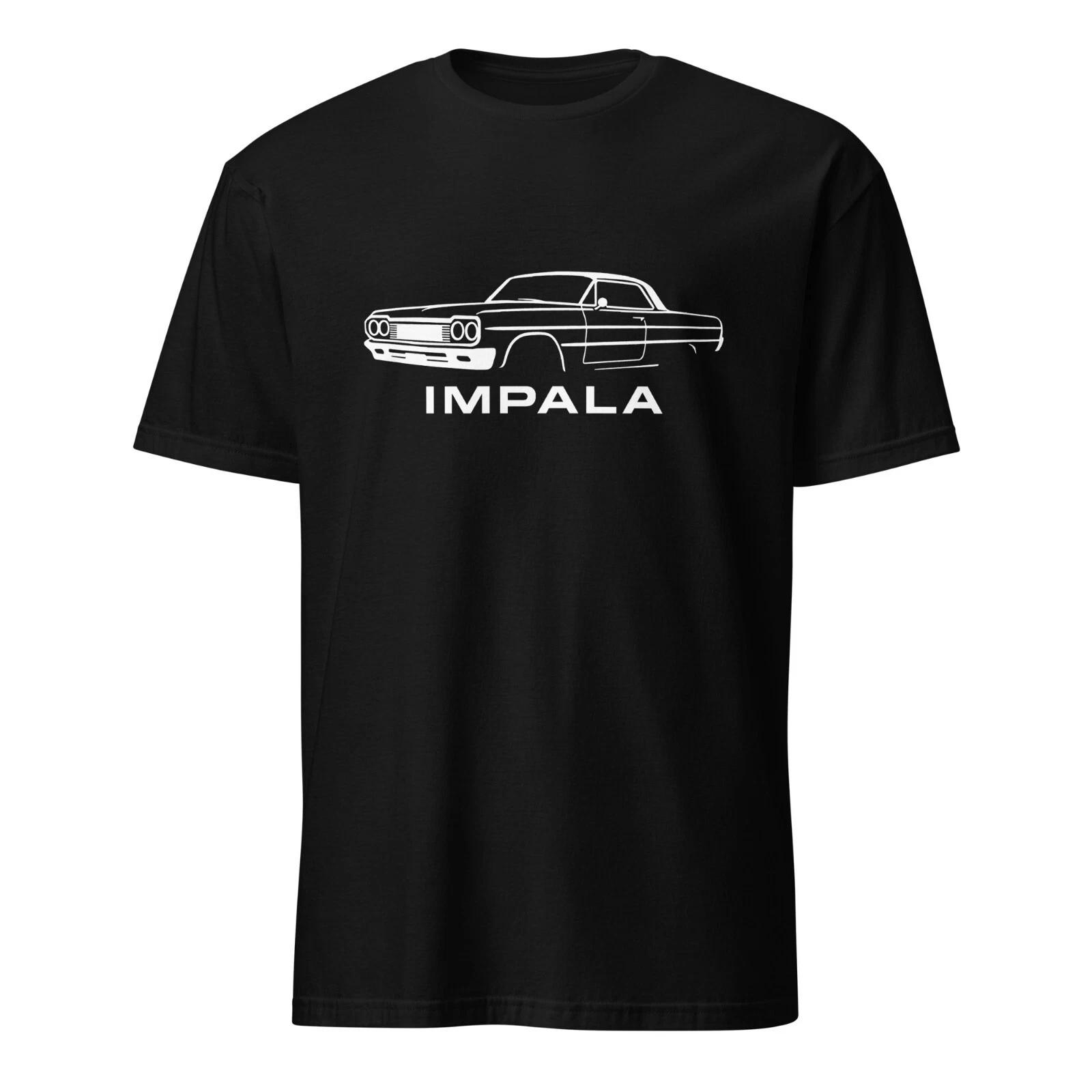 1964 Chevy Impala Line Art T-Shirt for Classic Car Fans XXXXL