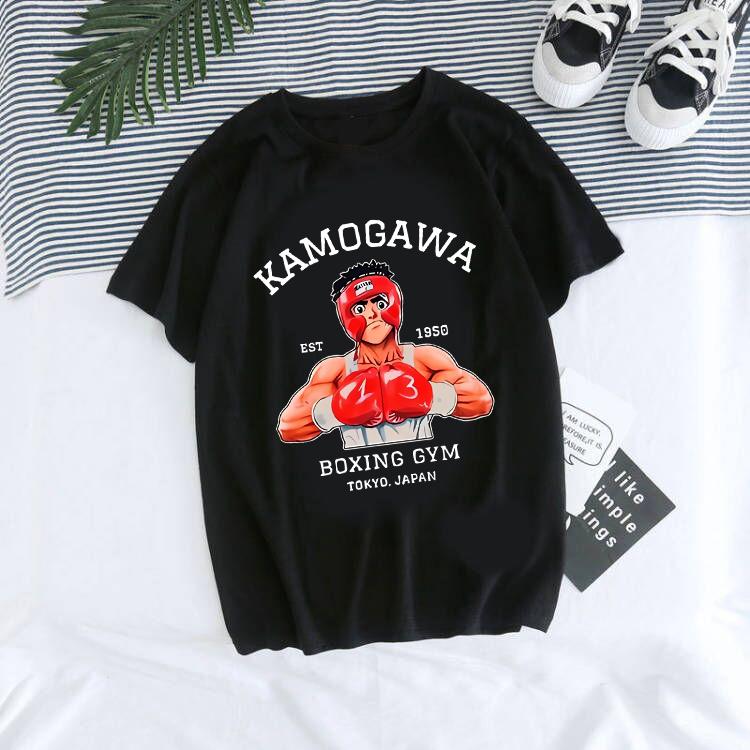 Hajime No Ippo Manga Y2k TShirt Japanese Anime Hip Hop Tee Top Men Women Makunouchi Takamura T-Shirt KGB Harajuku Tshirt Clothes