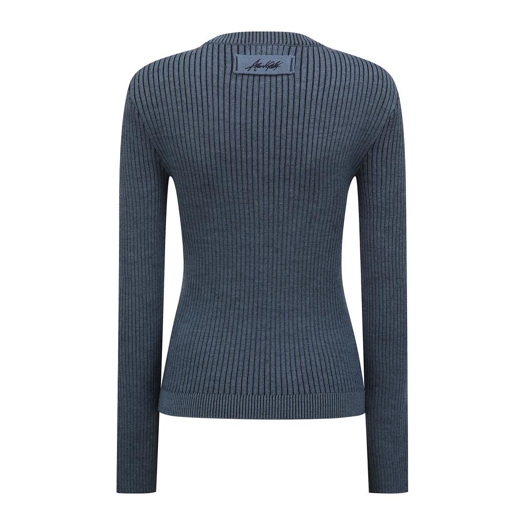 ANEW GOLF W Stripe Textured Pullover_Bl