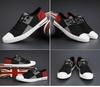 Men's Spring Canvas Shoes: Breathable, Casual, Versatile Low-Top Skate Shoes with Elastic Band.