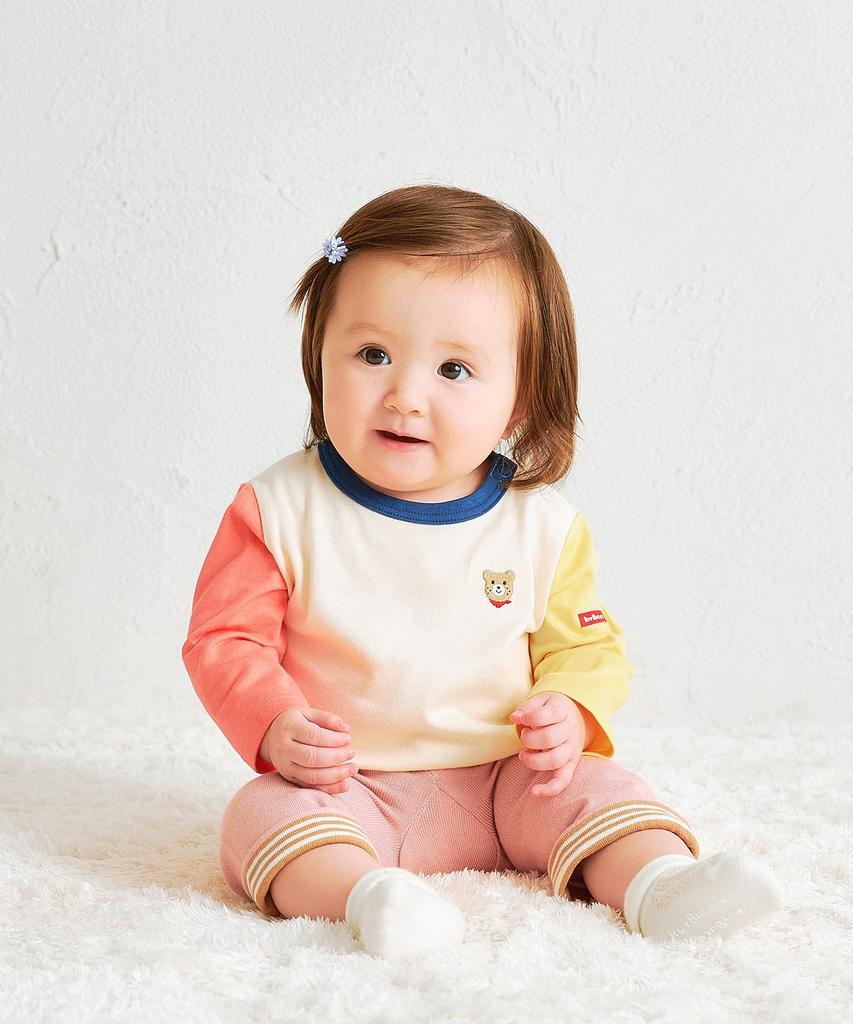 MIKIHOUSE HOT BISCUITS Baby Leggings for Boys and Size S Girls, Pink, (70-80cm), 70-9808-686