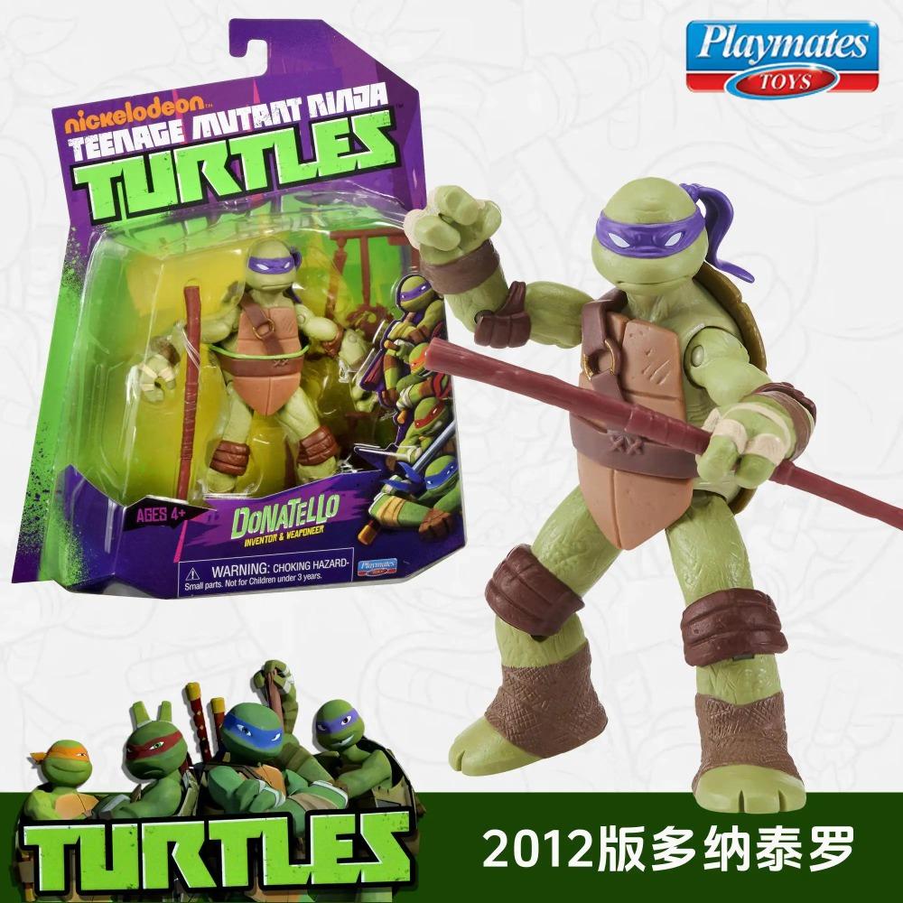 Original Playmates Teenage Mutant Ninja Turtles 2012 Movable Model Reissue Leonardo Raphael Michelangelo Donatello Action Figure