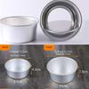 4/6inch Bakeware Dish Round Pattern Aluminum Alloy Die Pudding Mold Removable Bottom Cake Pan