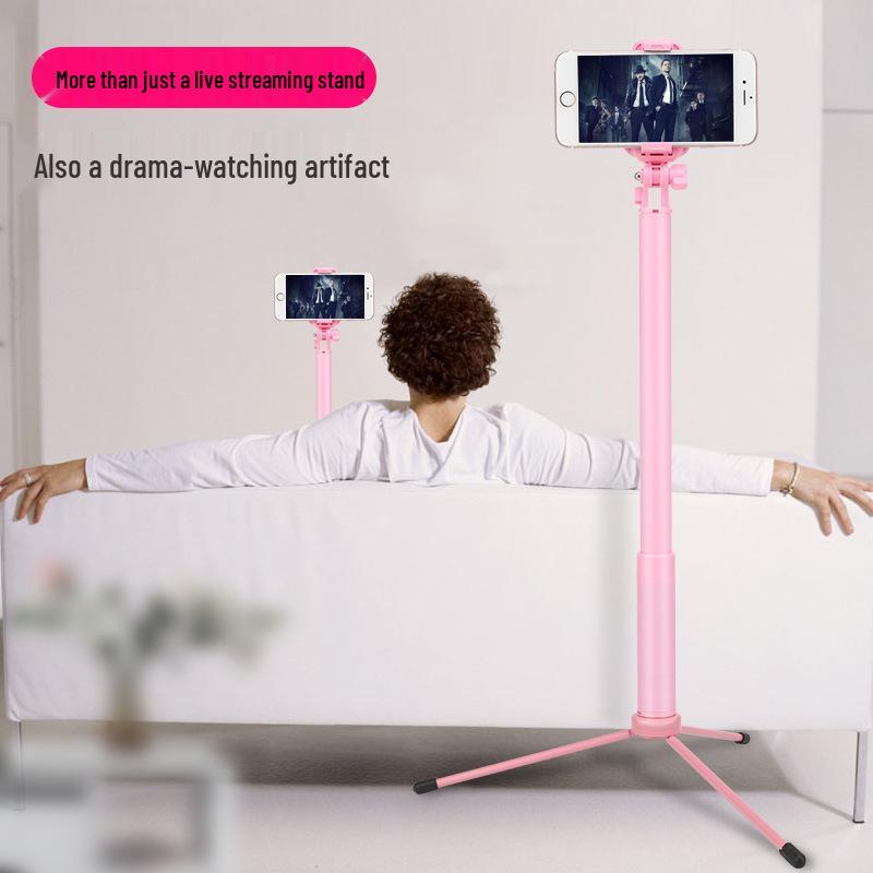 1.7m Aluminum Alloy Extendable Selfie Stick with Fill Light for Travel, Photography, Live Streaming & Tripod.
