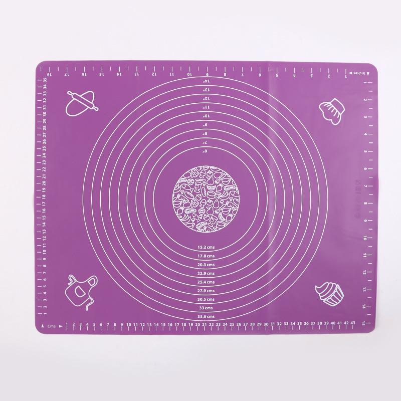 Silicone Kneading & Baking Mat - Heat-Resistant, Thick, Ideal for Dough, Noodles & Cutting