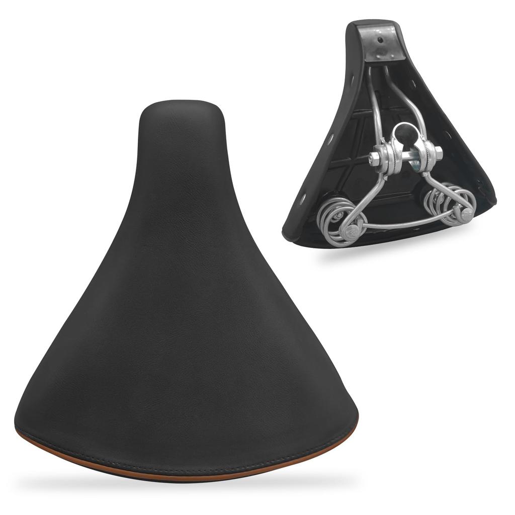 BOOSDEN Bicycle Replacement Compatible with City Bikes and Electric Extra Shock Absorbing Saddle, Pain-Free, Black, Soft, Large, Saddle, Bikes,