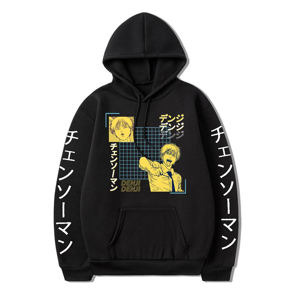 Chainsaw Man Anime Print Casual Hoodie - European Size