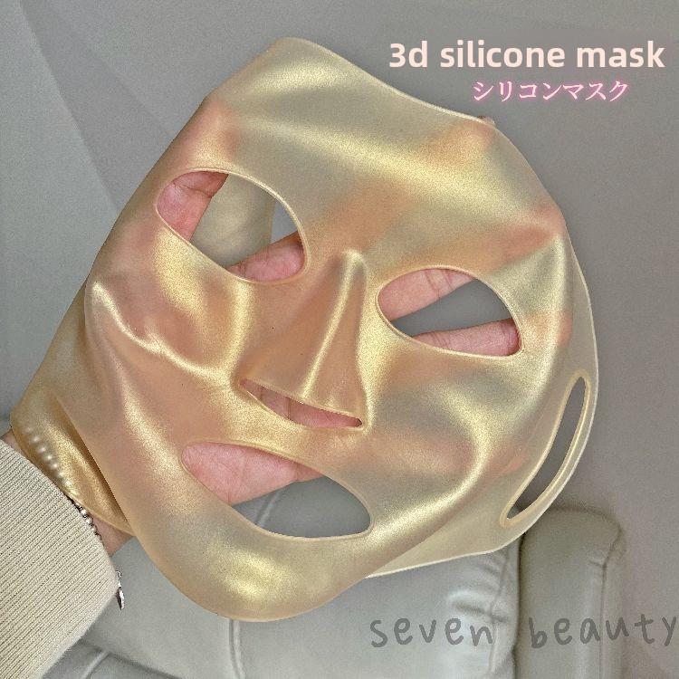1 st Silikon Öronhängande Ansiktsmaskskydd Återanvändbart Återfuktande Ansiktsskydd Dubbel Absorption Anti Avdunstning Mask Skyddskåpa