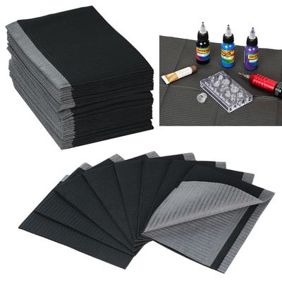 100PC potahy na tetovací stůl Čistá podložka, jednorázové bryndáčky prostěradla Hadříky na podložky Hygiena na tetování Osobní bryndáček na tetování Vodotěsné tetování