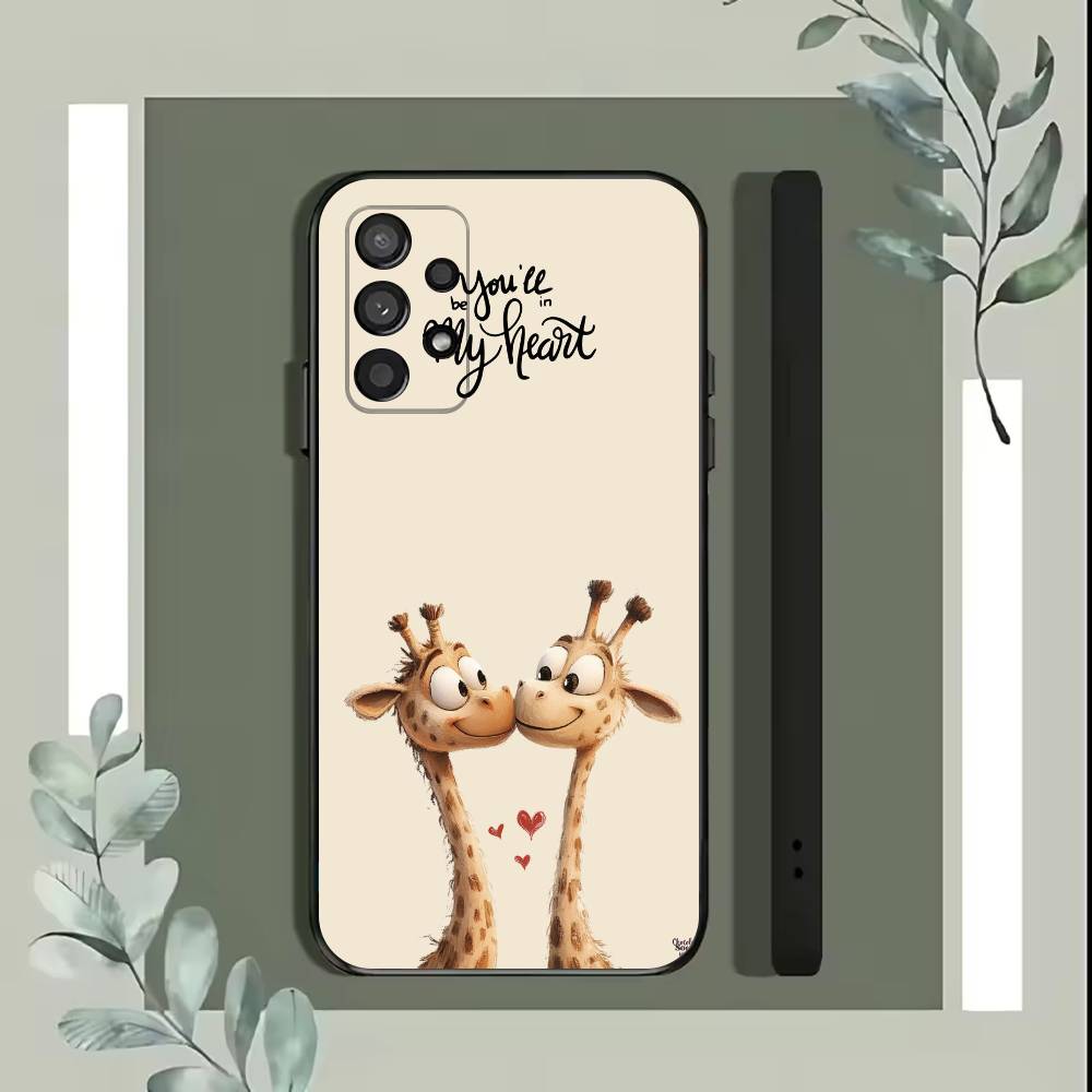 

Striped Background Giraffe Phone Case For Samsung S25,S24,S21,S22,S23,S30,Ultra,S20,Plus,Fe,Lite,5G Black Cover SamsungS22ULTRA5G