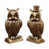 Animal Statues Figurines Retro Owl Statue Figurines Sculptures Tabletop Centerpieces Home Decors Collectibles Figurines