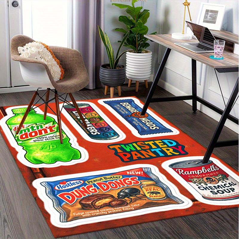 1 Stück Diät Mountain Dew, Life Takers, Twisted Pantry Büroteppich Weiches Polyester Eingangsteppich Waschen
