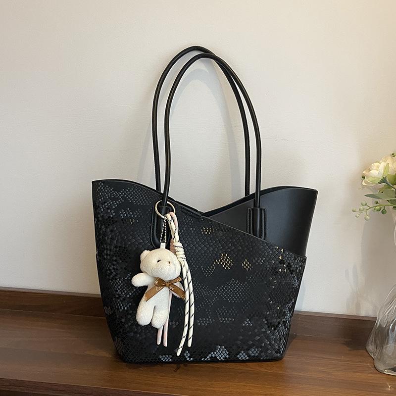Big bag women's new fashion shoulder summer sequin bag large capacity class commuter tote bag
