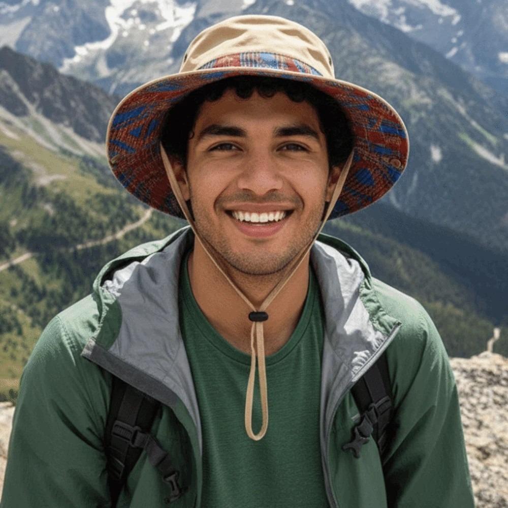 Sombrero Unisex Fisherman Hat Breathable Sunshade Cowboy Hat Cute Quick Drying Hiking Cap  Camping