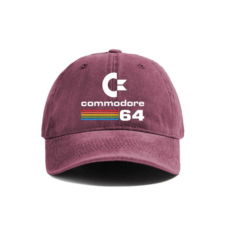 Cappellino da Baseball Commodore 64 Estivo Usurato Cappellini da Papà Unisex per Esterno Regolabili in Cotone