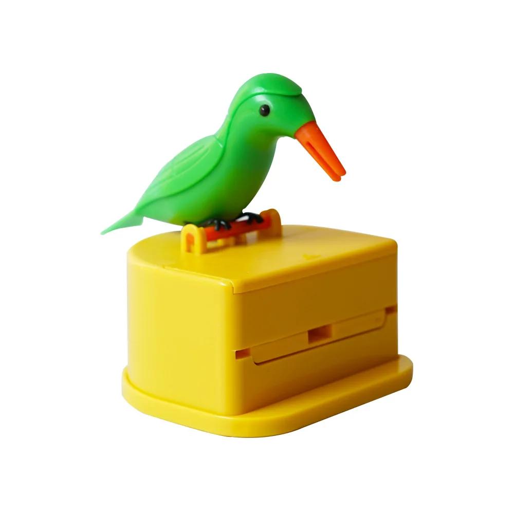 Cute Little Bird Toothpick Container Automatic Toothpick Dispenser Toothpick Holder Home Decor Table Decoration Table Accessorys