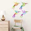 Metal Hummingbird Wall Art Decoration Iron Bird Sculpture Waterproof Wall Hanging Figurines Ornament Decorations