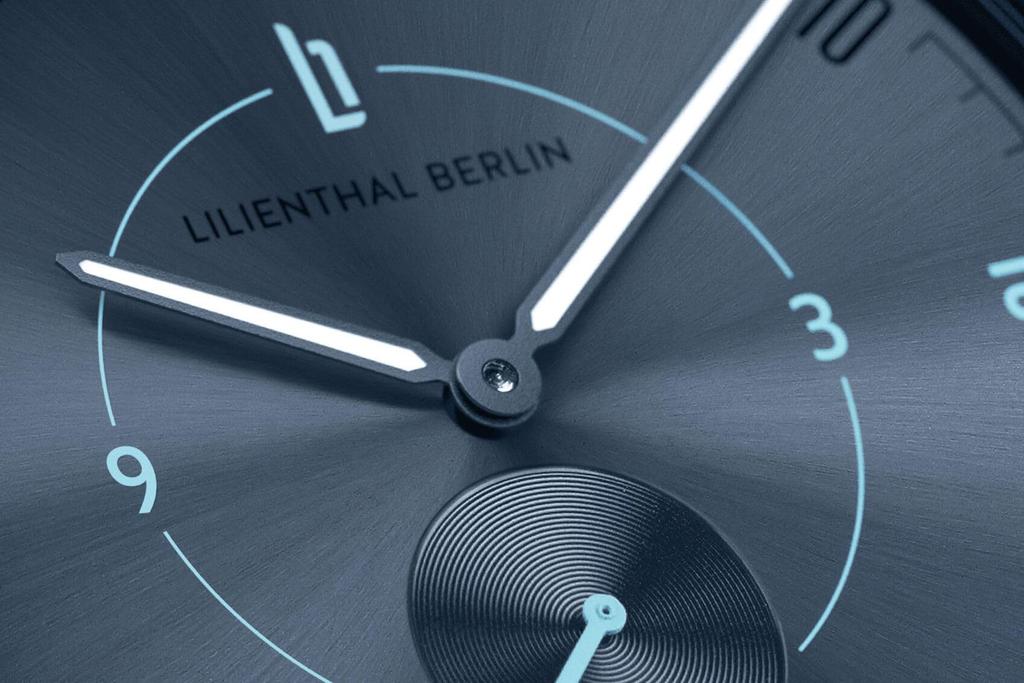 Lilianthal Berlin Watch with Small Made In Blue Men's Seconds, Germany, L01-212-B003J,