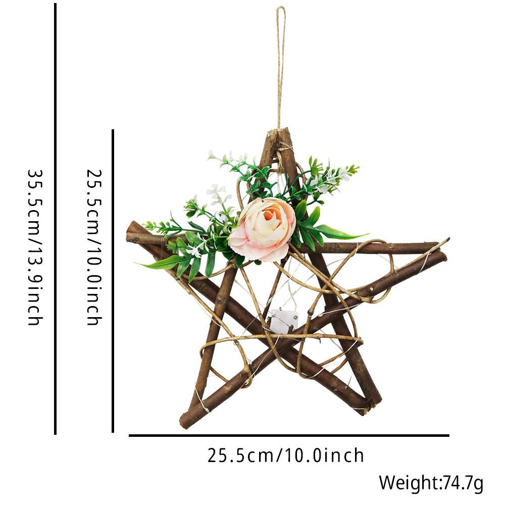 

Led Star Trendy And Christmas Tree Wooden Hanging Decorations For Cozy Vibes Home Star Wooden Light