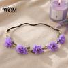 Fairy Style Hairband for Hanfu Flower Headband, Crown, Headpiece, Boho Floral Wreath Headband Hair Accessories Women Wedding Birthday Festival