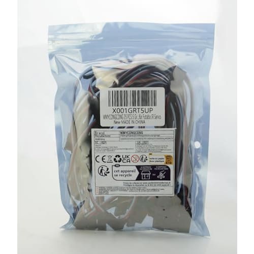 WMYCONGCONG 25-Piece 3-Pin Servo Extension Cable, Male To Female, for Futaba JR Servo Plugs, 5 Sizes (12.5cm/17cm/22cm/32.5cm/52.5cm)