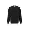Sweatshirts Men's Black Crew Neck Moderate Regular 40JM808-BAE