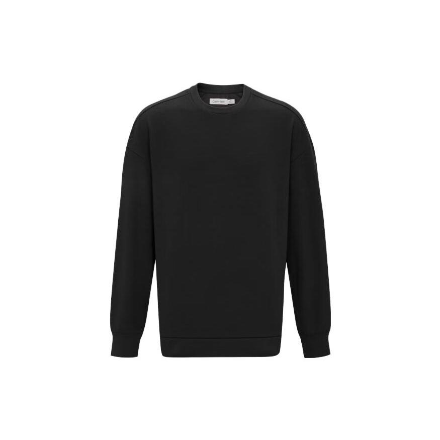 Calvin Klein Sweatshirts Men's Black Crew Neck Moderate Regular 40JM808-BAE