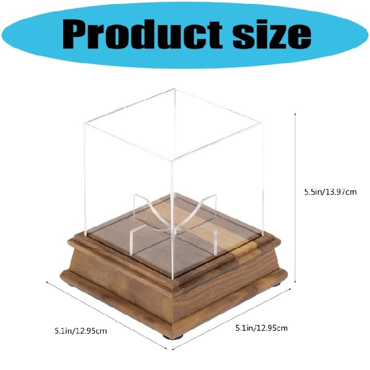Modern Clear Acrylic Baseball Memorabilia Showcase Stand For Collections Display Case Signature Ball Holder