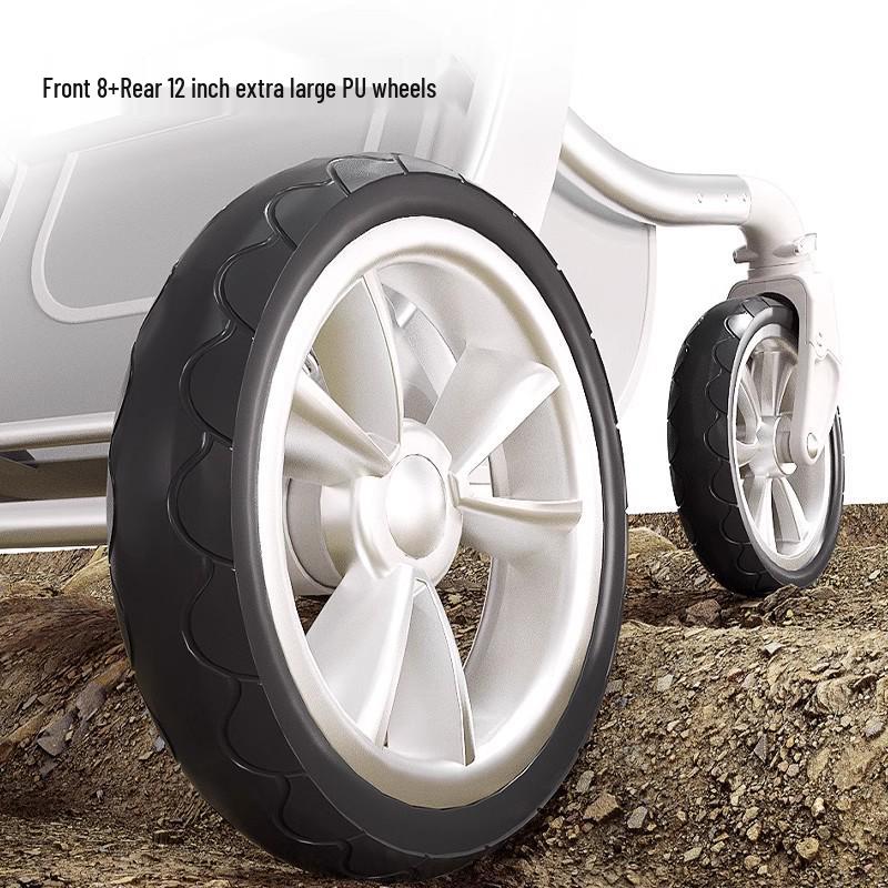 Starbaoqi Spine-Support Eggshell Baby Stroller: Foldable, Two-Way, High-View, Sit-Lie Design