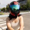 Dual Lens Flip-Up Full Face Motorcycle Helmet Men Women ABS Safety Gear Racing Street Riding